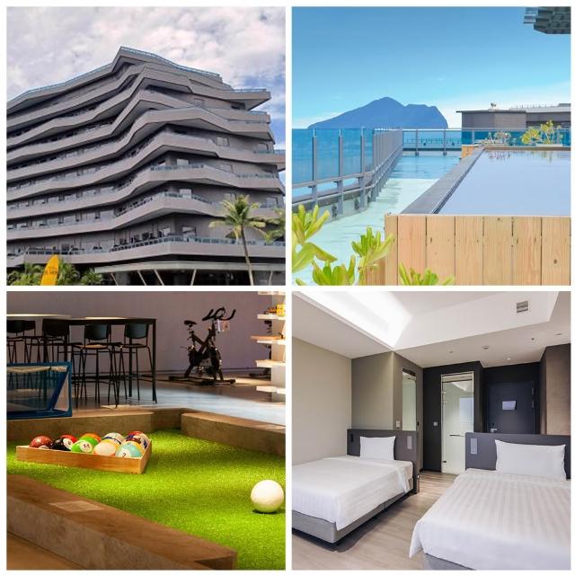 烏石港OA HOTEL｜沙沙坐享雙床房住宿券1間/晚含早餐(小假日+400.假日+900.大假日+1700-YOUBON)