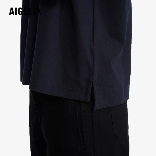 【AIGLE】女 抗UV快乾短袖T恤｜AG-5P224A100 黑色(女上衣 T恤 快乾 吸濕排汗 短袖T恤 防曬 抗UV)