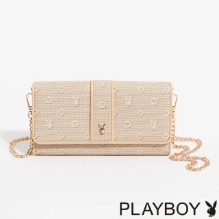【PLAYBOY】PLAYBOY - 萬用包  Bunny Love系列 - 卡其色