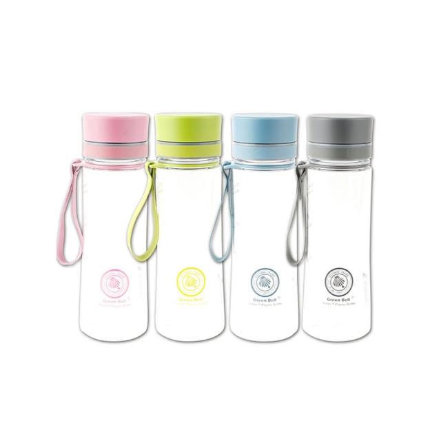 【GREEN BELL 綠貝】Tritan馬卡龍花漾水壺500ml4入組(寬口 環保 無毒 運動 露營 直飲 SGS)