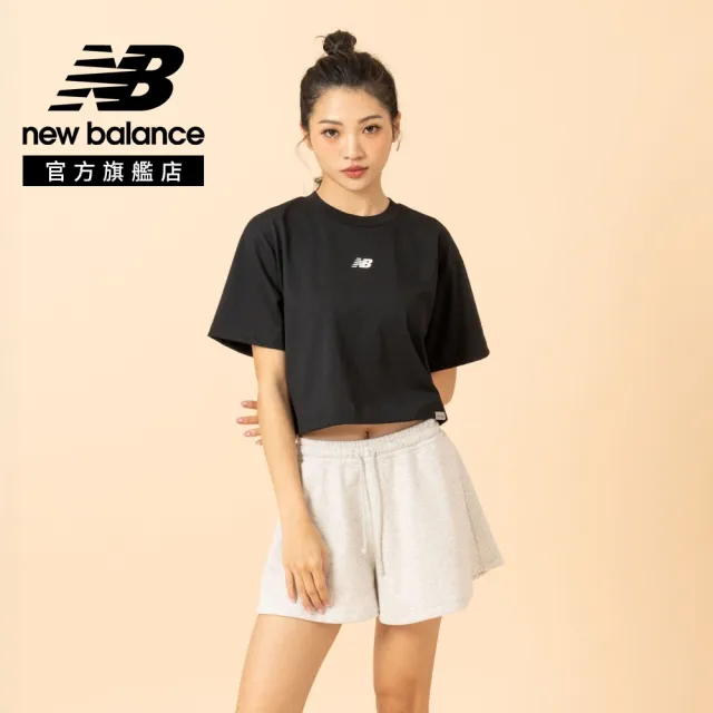 【NEW BALANCE】NB 短版LOGO短T_女性_黑/綠/米白_WT61B2G9BK_WT61B2G9MCN_WT61B2G9SST(美版 版型偏大)