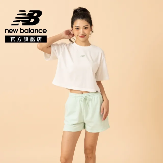【NEW BALANCE】NB 短版LOGO短T_女性_黑/綠/米白_WT61B2G9BK_WT61B2G9MCN_WT61B2G9SST(美版 版型偏大)