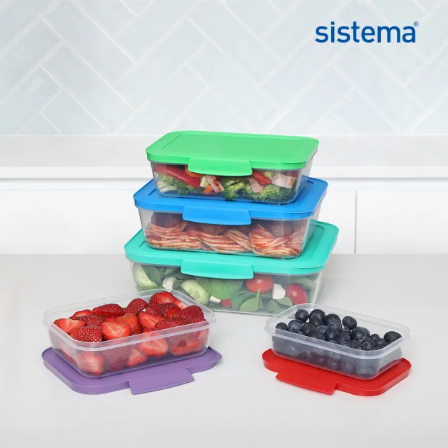【SISTEMA】NEST 好收納保鮮盒(330ml / 600ml / 1L / 1.5L / 2.3L)