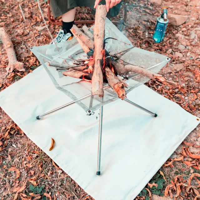 【外出趣】CLS露營烤肉專用防火布-XS-30*30cm(玻璃纖維布 防火墊 隔熱墊 隔熱布 野營防火布)