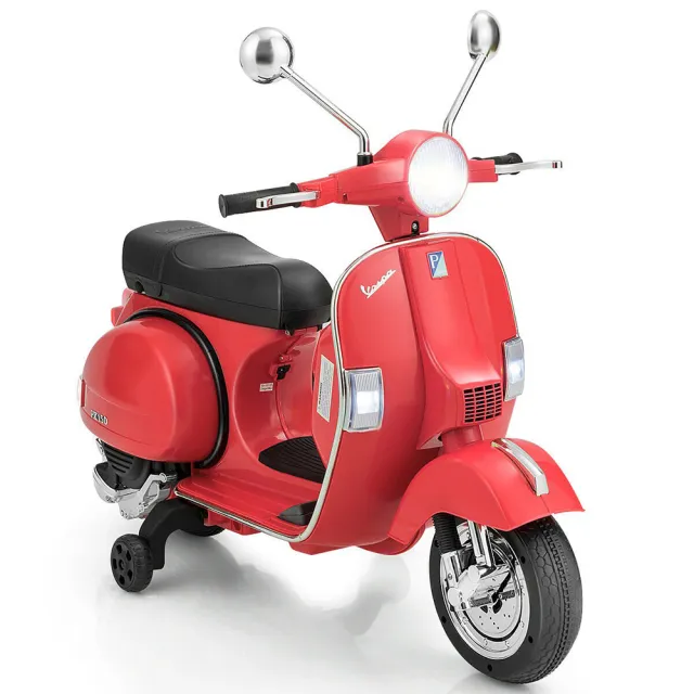 【聰明媽咪電動車】偉士牌 Vespa 原版授權 加大升級款 兒童電動摩托車(PX150｜兒童機車｜兒童電動車)