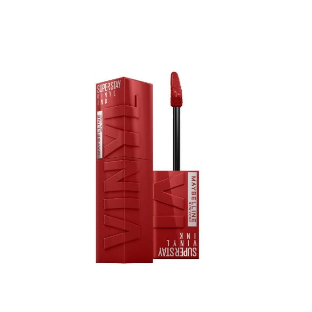 【MAYBELLINE 媚比琳】超持久水光鎖吻唇釉(新色加速心動紅/鎖吻棒/水光持色)