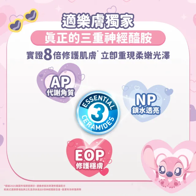 【CeraVe 適樂膚】史迪奇限量聯名組★長效潤澤修護霜 340g雙入(彌月/臉部身體乳霜)