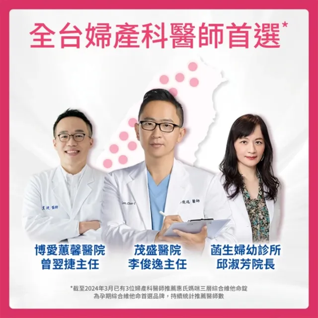 【Materna 惠氏媽咪】孕婦綜合維他命2盒(60粒/盒+10粒/盒 含葉酸鐵鈣21種關鍵營養素/買1送1隨身旅行組)
