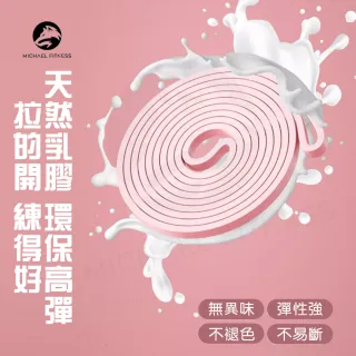 【Michael Fitness 麥克健身】加長加厚乳膠彈力帶 彈力繩 拉力帶 阻力帶 25磅