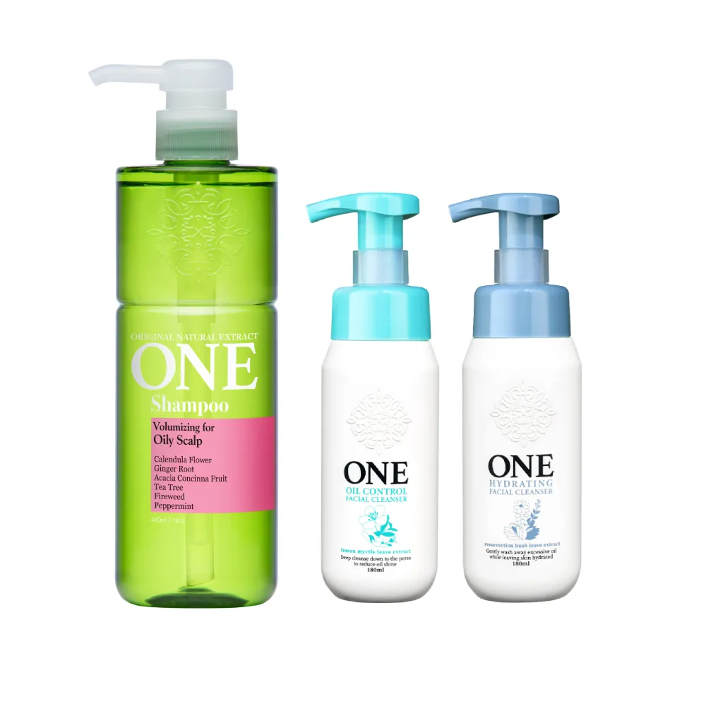 【ONE】植萃洗髮精480mlx1+ 洗顏慕斯x2(任選)