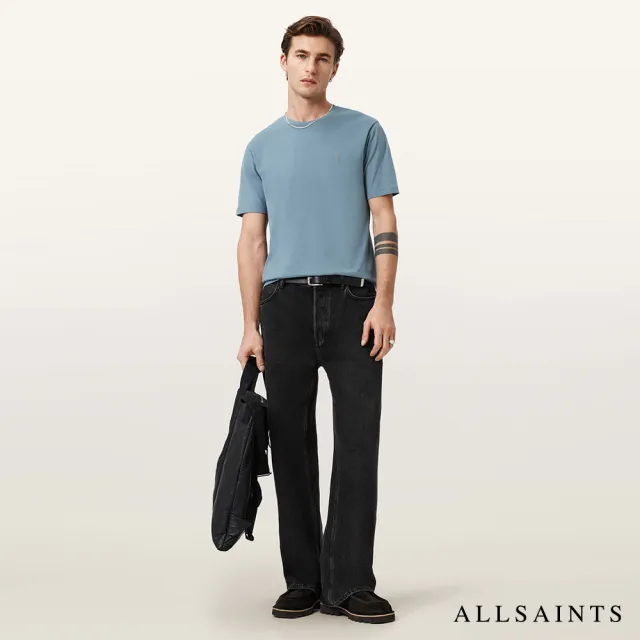 【ALLSAINTS】BRACE 純棉柔軟厚實公羊頭骨短袖T恤-藍 M030JB(修身版型)