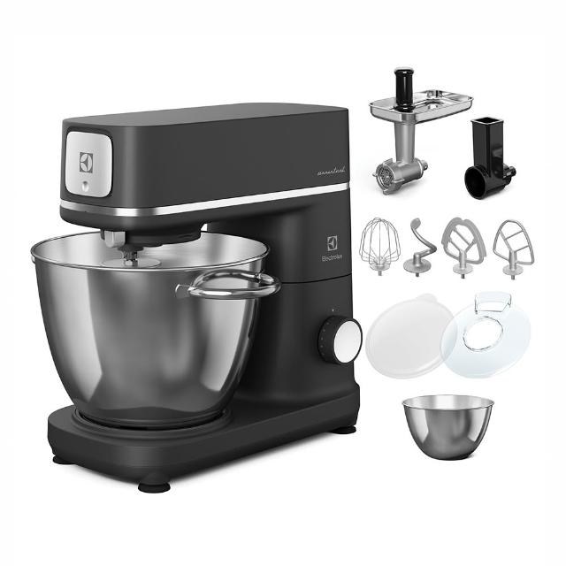 【Electrolux 伊萊克斯】極致美味700抬頭式攪拌機-6L+4L雙鋼盆(E7KM1-811P)