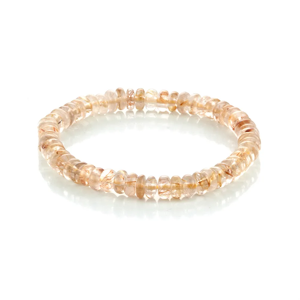 【Woogie武吉珠寶】金髮晶水晶手鍊(維納斯6mm)