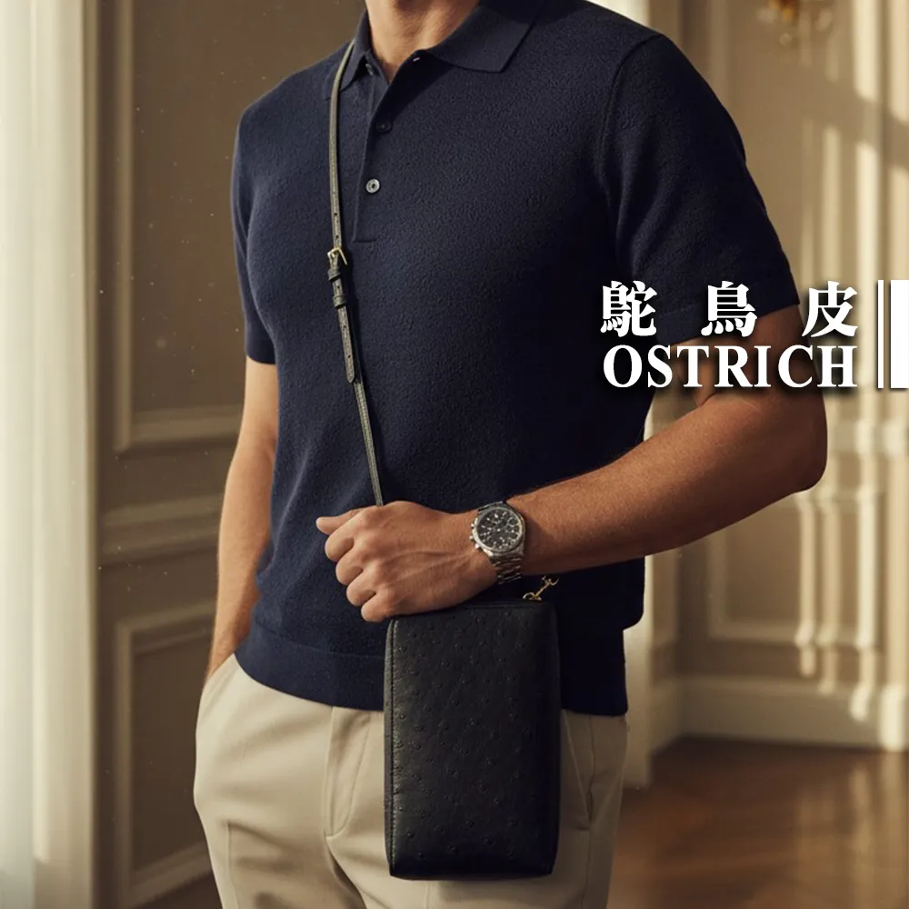 【M2nd】珍稀鴕鳥皮隨身護照包(T9438A)