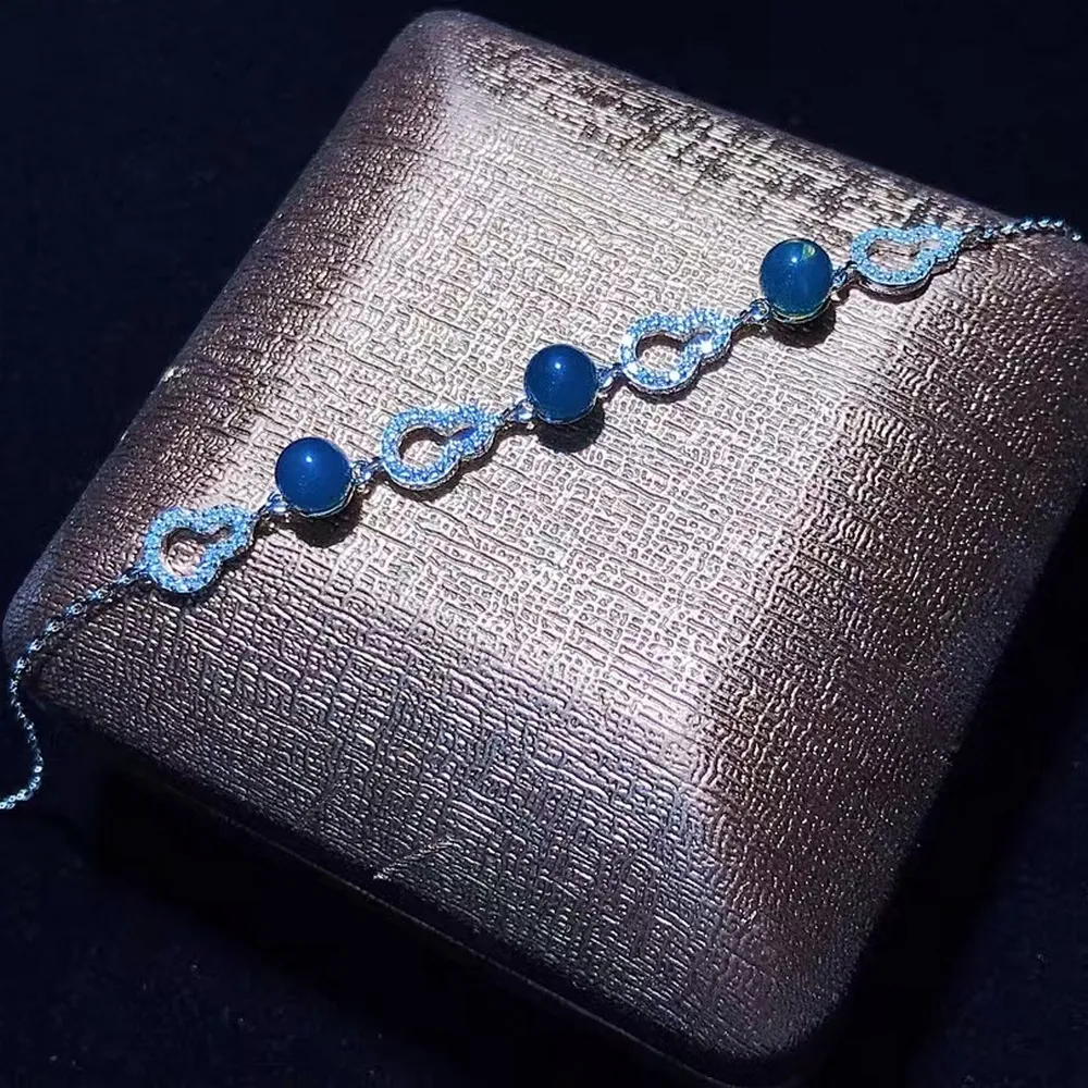 【勝弘珠寶】多明尼加淨水藍珀福祿手鍊