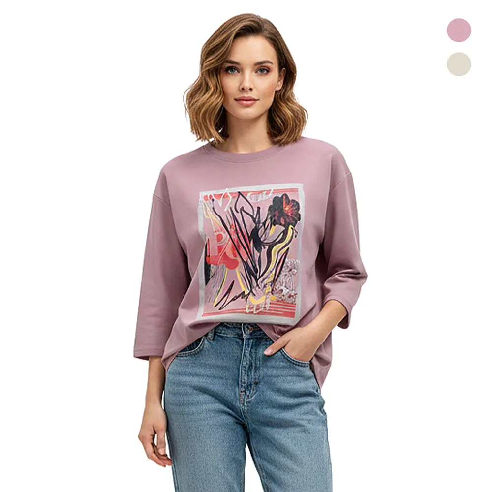 【MON’S】鳩尾花空氣棉上衣(直)