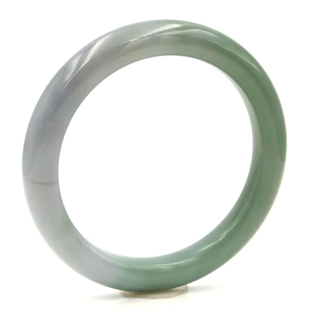 【JA-ME】天然和田玉 紫綠雙彩特色玉鐲#19-19.5