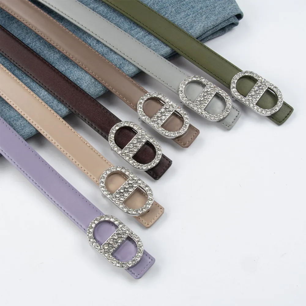 【MON’S】雙D璀璨真皮腰帶(直)