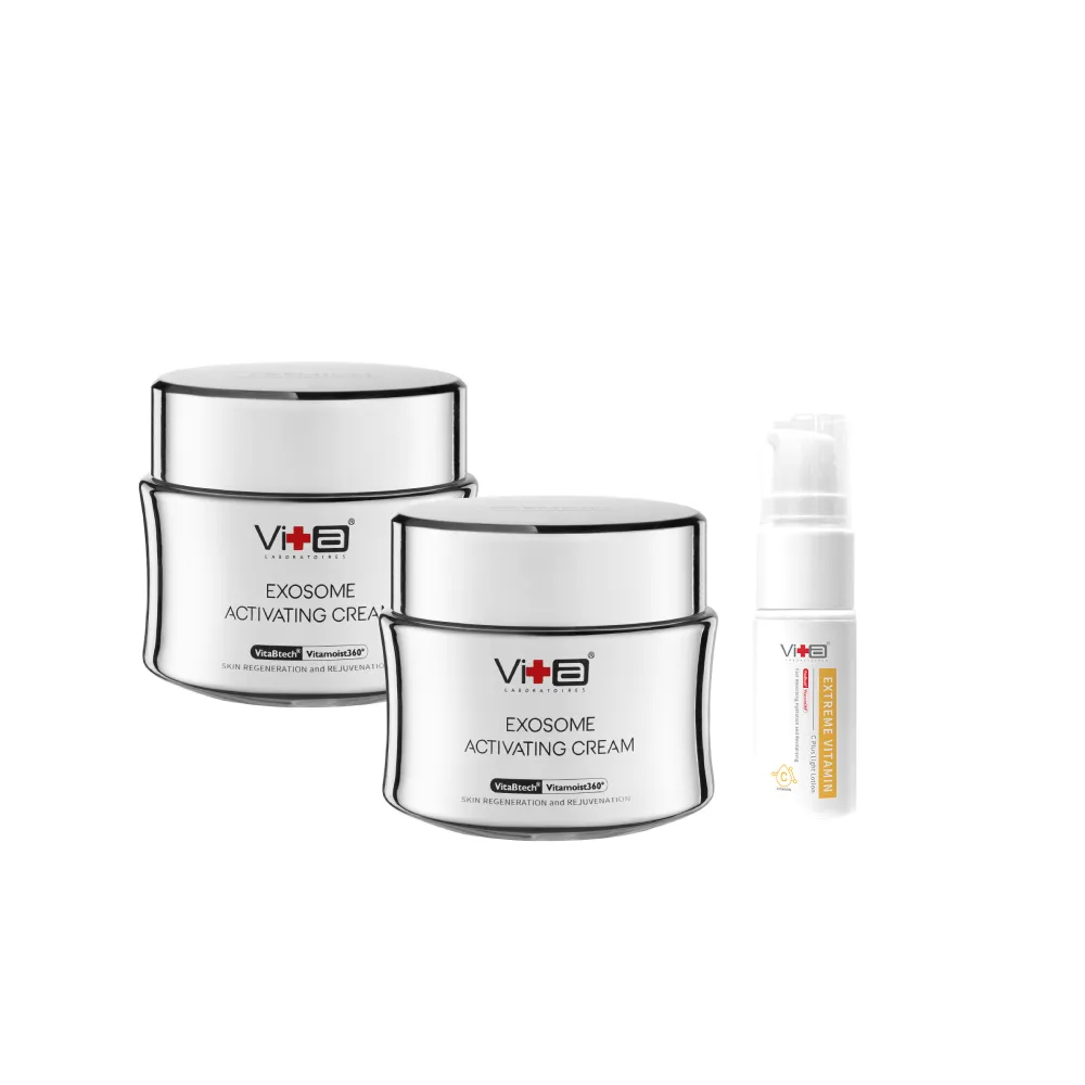 【Swissvita 薇佳】外泌體逆齡賦活乳霜60ml-2入組(贈超級維他命C水凝乳10ml)