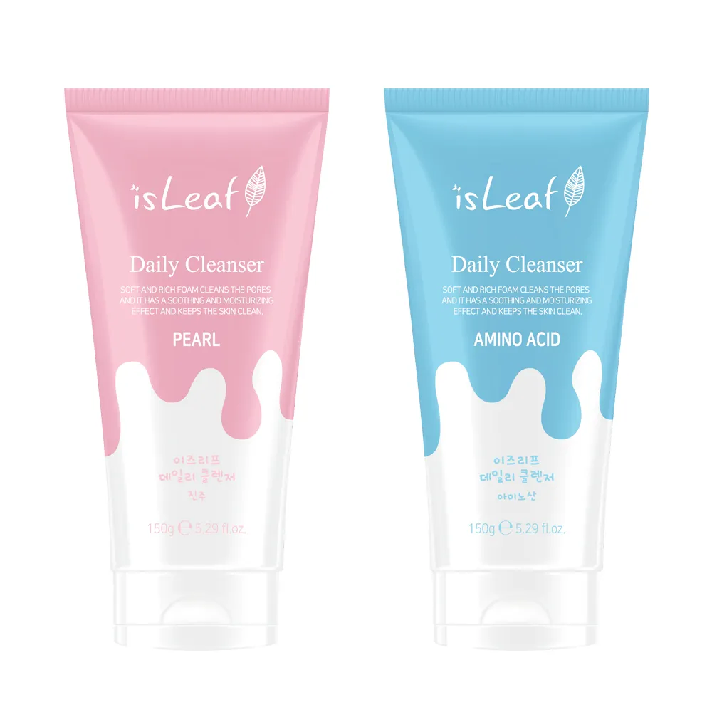 【isLeaf】韓國溫和柔膚潔顏乳150g二款可選(胺基酸  珍珠煥白)