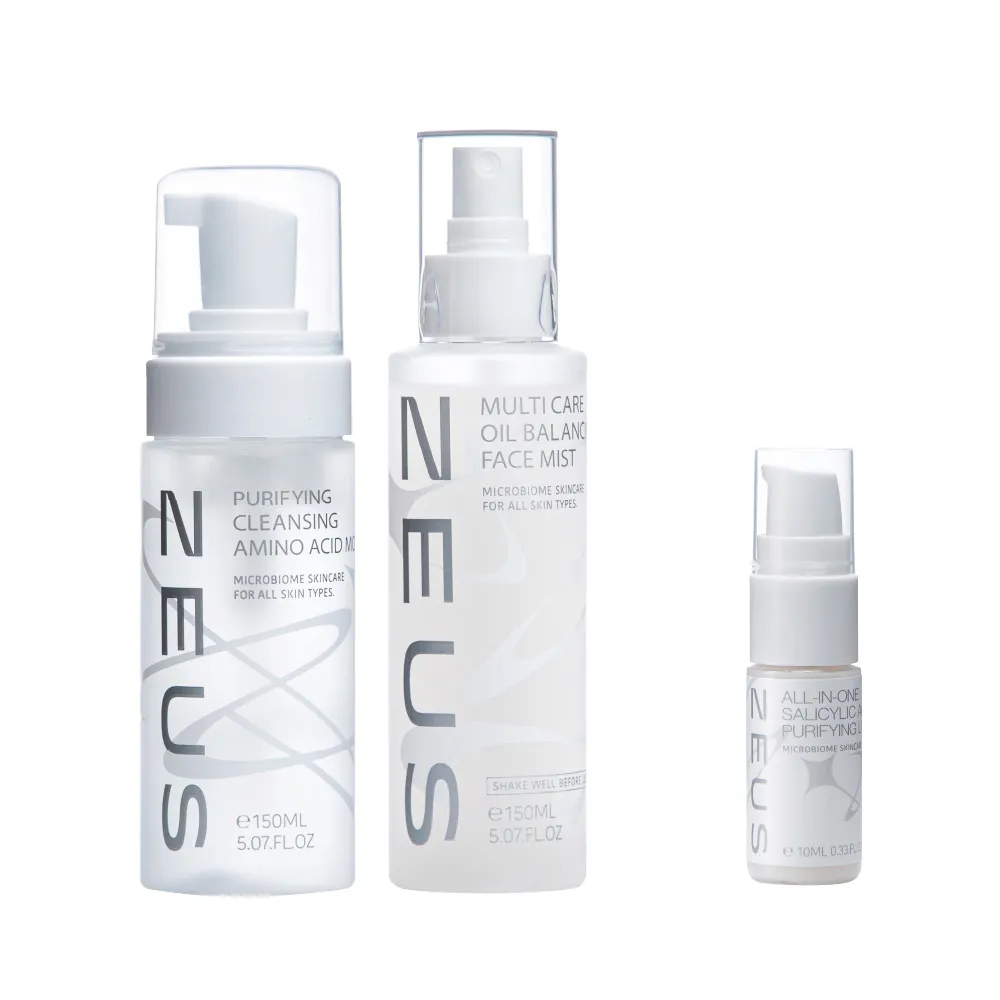 【Zeus】男士控油保濕輕保養組｜噴霧化妝水150ml + 胺基酸洗顏慕斯150ml(泡沫洗面乳/水楊酸控油/毛孔清潔)