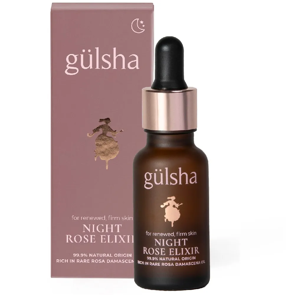 【gulsha】古爾莎完美新生玫瑰精露 20ml(夜用精華液、玫瑰精油結合玻尿酸的美容油、保養油、按摩油)
