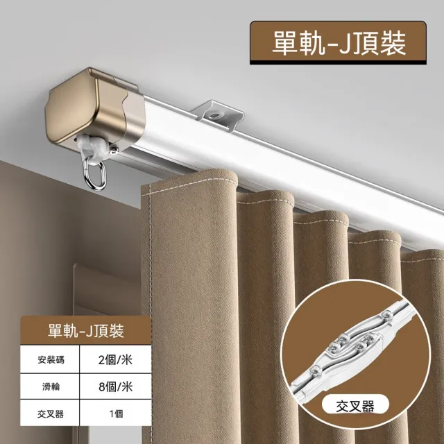 玖月奇跡 交叉軌道 2.9米+交叉器 靜音軌道 遮光窗簾軌道 掛鉤式滑軌 室內窗簾滑軌 預購12天
