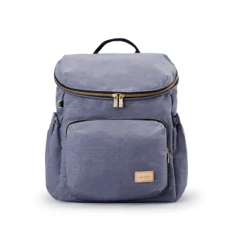 【satana】Soldier 大容量後背包 媽媽包 輕量防潑水 14吋筆電 減壓 台灣製 SOS3300 - 靜謐灰