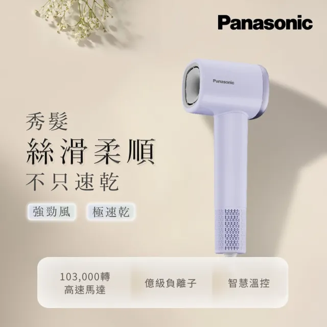 【Panasonic 國際牌】BLDC高速馬達負離子吹風機(丁香紫) EH-NE6L-V