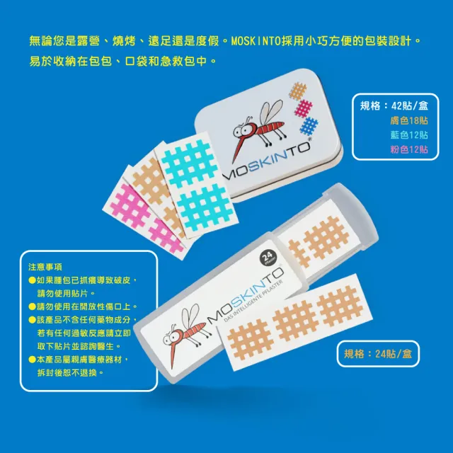 【德國MOSKINTO】魔法格20%長效防蚊乳液+魔法格醫療用貼布(75ml+便攜款24貼/20%派卡瑞丁/8H長效防蚊)