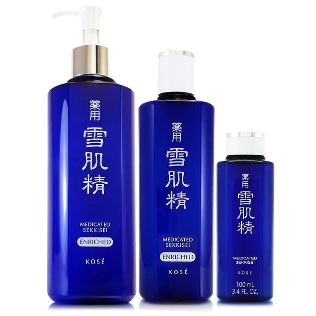 【KOSE 高絲】雪肌精化妝水500ml+360ml+100ml禮盒組(專櫃公司貨)