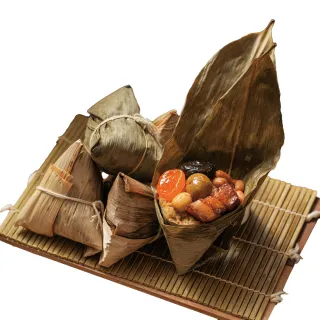 【晶華酒店】台北晶華酒店 經典南北粽禮盒5入(北部粽180g*3顆+南部粽180g*2顆/盒/端午節肉粽．賞星鮮嚴選)