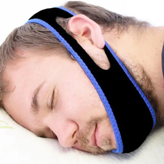 【AOLIKES 奧力克斯】睡眠止鼾瘦臉帶(止鼾綁帶 小臉神器 呼吸矯正器 打鼾神器 閉嘴神器 防打呼 下巴綁帶)