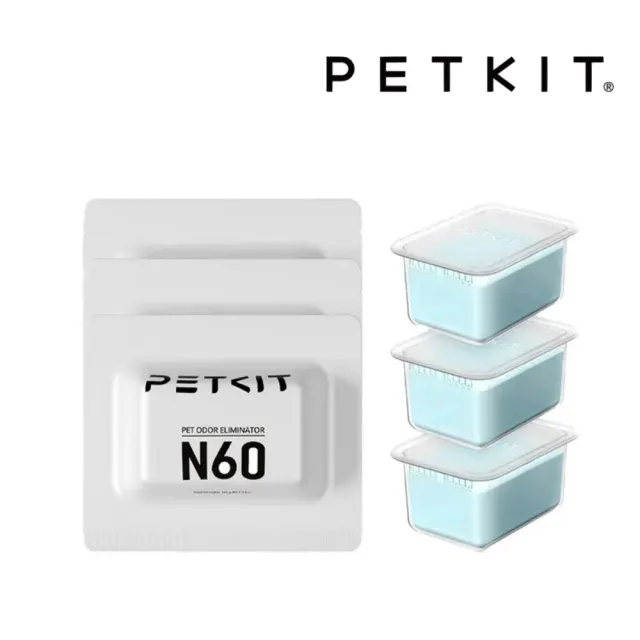 【Petkit 佩奇】台灣公司貨｜淨味小方N60 三入裝*2件組(PK3160246)