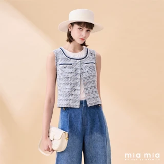 【mia mia】花紗呢流蘇U領背心