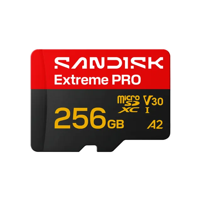 【SanDisk 晟碟】SANDISK Extreme PRO☆ microSD™ UHS-I 256GB 記憶卡(公司貨)