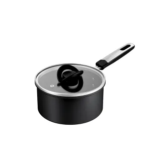 【Tefal 特福】法國製 精悍系列18cm不沾鍋單柄湯鍋(加蓋)