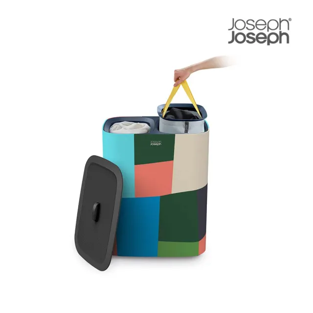【Joseph Joseph】Jonathan Lawes聯名系列 Tota 90L 分類洗衣籃(雙格)