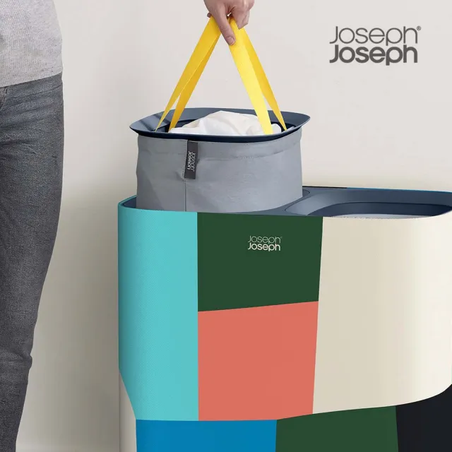 【Joseph Joseph】Jonathan Lawes聯名系列 Tota 90L 分類洗衣籃(雙格)
