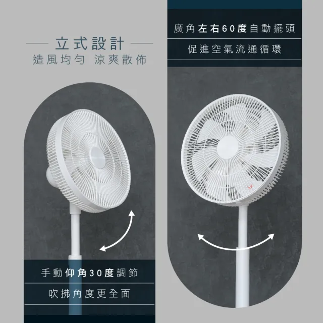 【KINYO】14吋無刷遙控省電DC扇 電風扇(DCF-0014)