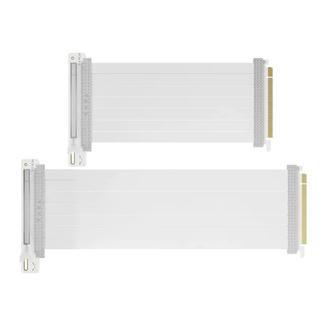 【TRYX】STRING PCIE 5.0 顯卡鍍金線 20cm 黑/白(極低損耗/6層PCB面板/鍍金接口)