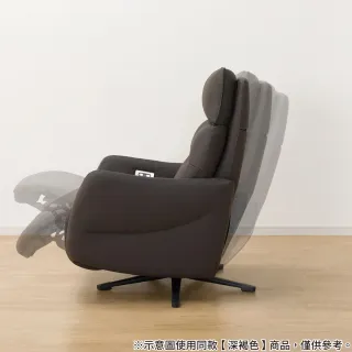 【NITORI 宜得利家居】◎半皮1人用電動沙發 個人椅 2馬達 LE01-2 BE(電動沙發 沙發 個人椅 半皮)