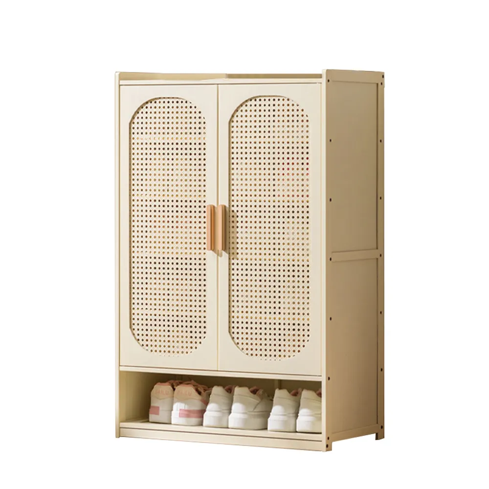 仿藤編工藝八層60CM長收納鞋櫃(鞋架/層架/收納櫃/鞋櫃/置物架/儲物櫃)