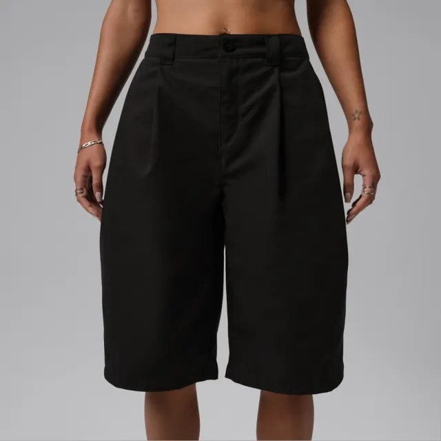 【NIKE 耐吉】短褲 女 AS W J FLT BIG CHINO SHORT 運動 休閒 喬丹 黑色 (IH0658010)