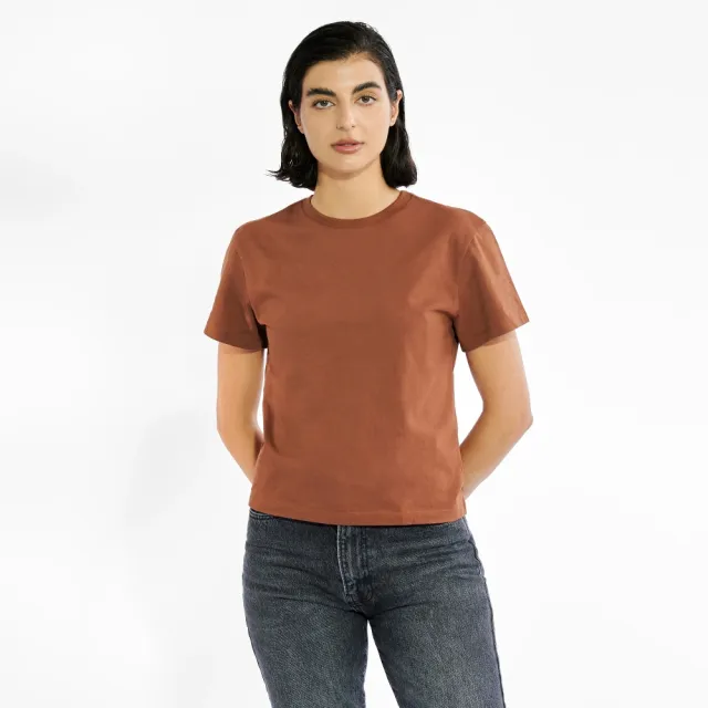 【Bread & Boxers】T-shirt by Biderman 女款 有機棉經典圓領Ｔ 素t 短t 短袖上衣 女上衣