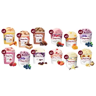 【哈根達斯_官方直營】冰淇淋迷你杯100ml 24入組(口味任選 商品分兩箱到貨)