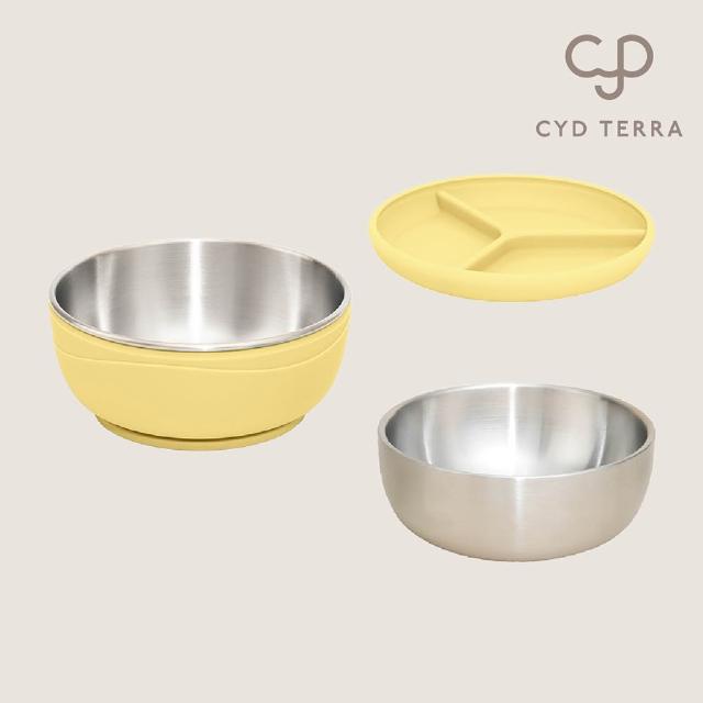 【CYD TERRA】PICABOO雙寶碗（雙碗組合/不銹鋼餐碗/防燙隔熱）(極簡收納 學生餐碗)