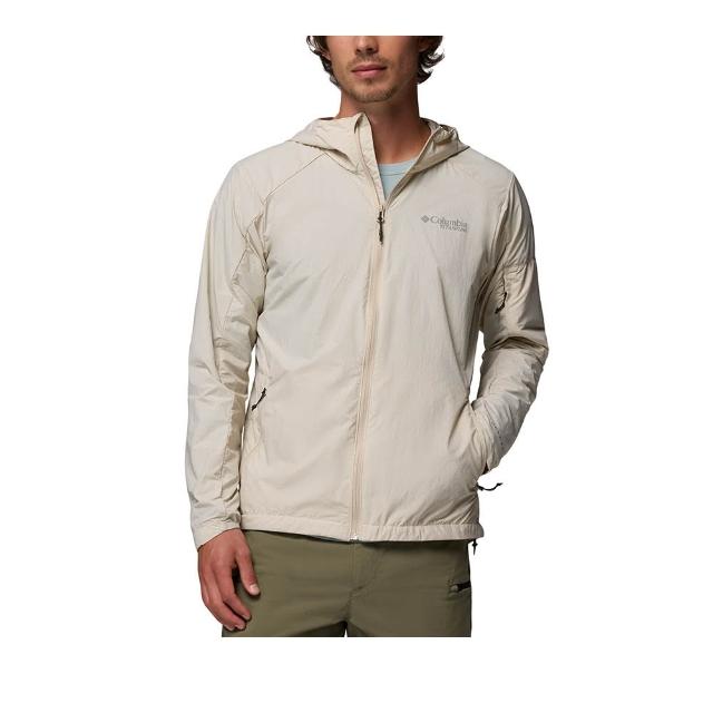 【Columbia 哥倫比亞】男款-超防曬UPF50防潑水風衣-Loop Trail ™ II Windbreaker-淺卡其(UWE94840HI/KS)