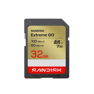 【SanDisk 晟碟】SANDISK Extreme® GO SD UHS-I 32GB 記憶卡(公司貨)