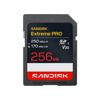 【SanDisk 晟碟】SANDISK Extreme PRO® SD UHS-I 256GB 記憶卡(公司貨)